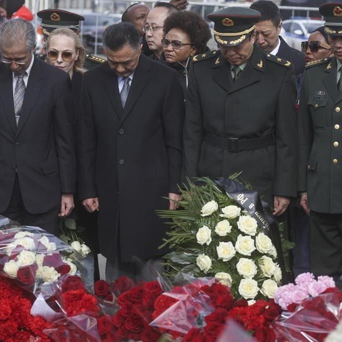 Ambassadors lay flowers at site of Moscow concert hall massacre